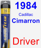 Driver Wiper Blade for 1984 Cadillac Cimarron - Assurance