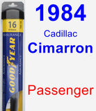 Passenger Wiper Blade for 1984 Cadillac Cimarron - Assurance