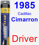 Driver Wiper Blade for 1985 Cadillac Cimarron - Assurance