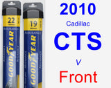 Front Wiper Blade Pack for 2010 Cadillac CTS - Assurance
