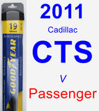Passenger Wiper Blade for 2011 Cadillac CTS - Assurance