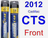 Front Wiper Blade Pack for 2012 Cadillac CTS - Assurance