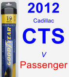 Passenger Wiper Blade for 2012 Cadillac CTS - Assurance