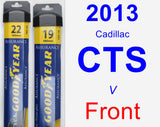 Front Wiper Blade Pack for 2013 Cadillac CTS - Assurance