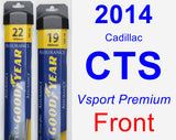 Front Wiper Blade Pack for 2014 Cadillac CTS - Assurance