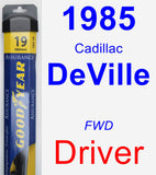 Driver Wiper Blade for 1985 Cadillac DeVille - Assurance