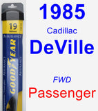 Passenger Wiper Blade for 1985 Cadillac DeVille - Assurance