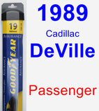 Passenger Wiper Blade for 1989 Cadillac DeVille - Assurance