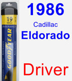 Driver Wiper Blade for 1986 Cadillac Eldorado - Assurance