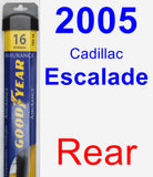 Rear Wiper Blade for 2005 Cadillac Escalade - Assurance