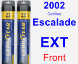 Front Wiper Blade Pack for 2002 Cadillac Escalade EXT - Assurance