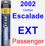 Passenger Wiper Blade for 2002 Cadillac Escalade EXT - Assurance