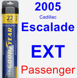 Passenger Wiper Blade for 2005 Cadillac Escalade EXT - Assurance