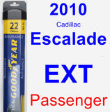 Passenger Wiper Blade for 2010 Cadillac Escalade EXT - Assurance