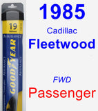 Passenger Wiper Blade for 1985 Cadillac Fleetwood - Assurance