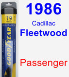 Passenger Wiper Blade for 1986 Cadillac Fleetwood - Assurance