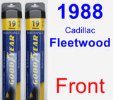 Front Wiper Blade Pack for 1988 Cadillac Fleetwood - Assurance