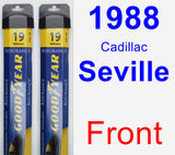 Front Wiper Blade Pack for 1988 Cadillac Seville - Assurance