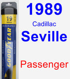 Passenger Wiper Blade for 1989 Cadillac Seville - Assurance