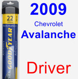 Driver Wiper Blade for 2009 Chevrolet Avalanche - Assurance