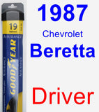 Driver Wiper Blade for 1987 Chevrolet Beretta - Assurance