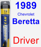 Driver Wiper Blade for 1989 Chevrolet Beretta - Assurance