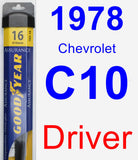 Driver Wiper Blade for 1978 Chevrolet C10 - Assurance