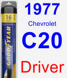 Driver Wiper Blade for 1977 Chevrolet C20 - Assurance