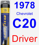 Driver Wiper Blade for 1978 Chevrolet C20 - Assurance