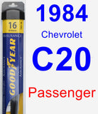 Passenger Wiper Blade for 1984 Chevrolet C20 - Assurance