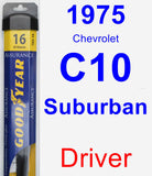 Driver Wiper Blade for 1975 Chevrolet C10 Suburban - Assurance