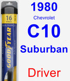 Driver Wiper Blade for 1980 Chevrolet C10 Suburban - Assurance