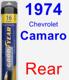Rear Wiper Blade for 1974 Chevrolet Camaro - Assurance