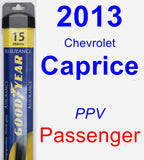 Passenger Wiper Blade for 2013 Chevrolet Caprice - Assurance