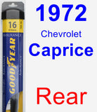 Rear Wiper Blade for 1972 Chevrolet Caprice - Assurance