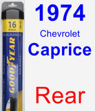 Rear Wiper Blade for 1974 Chevrolet Caprice - Assurance