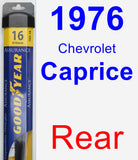 Rear Wiper Blade for 1976 Chevrolet Caprice - Assurance