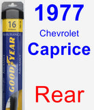 Rear Wiper Blade for 1977 Chevrolet Caprice - Assurance