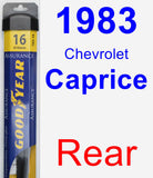 Rear Wiper Blade for 1983 Chevrolet Caprice - Assurance