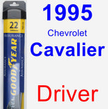 Driver Wiper Blade for 1995 Chevrolet Cavalier - Assurance