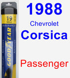 Passenger Wiper Blade for 1988 Chevrolet Corsica - Assurance