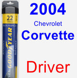 Driver Wiper Blade for 2004 Chevrolet Corvette - Assurance