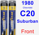 Front Wiper Blade Pack for 1980 Chevrolet C20 Suburban - Assurance