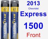 Front Wiper Blade Pack for 2013 Chevrolet Express 1500 - Assurance