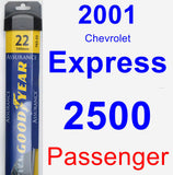 Passenger Wiper Blade for 2001 Chevrolet Express 2500 - Assurance