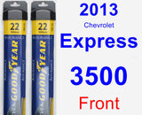 Front Wiper Blade Pack for 2013 Chevrolet Express 3500 - Assurance