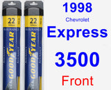 Front Wiper Blade Pack for 1998 Chevrolet Express 3500 - Assurance