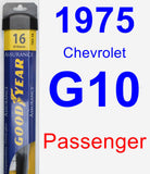 Passenger Wiper Blade for 1975 Chevrolet G10 - Assurance