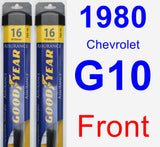 Front Wiper Blade Pack for 1980 Chevrolet G10 - Assurance