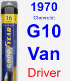Driver Wiper Blade for 1970 Chevrolet G10 Van - Assurance